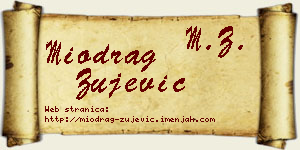 Miodrag Žujević vizit kartica